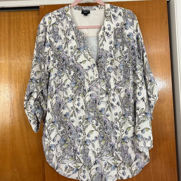 Torrid - Harper 3/4 Sleeve Pullover Blouse - Size 2 - Picture 1 of 4